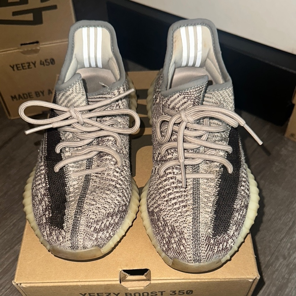 Yeezy Boost Sneakers in Gray and Black